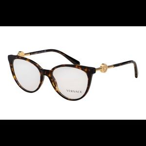 New Womens Versace Eyeglasses. Havanna Cat Eye